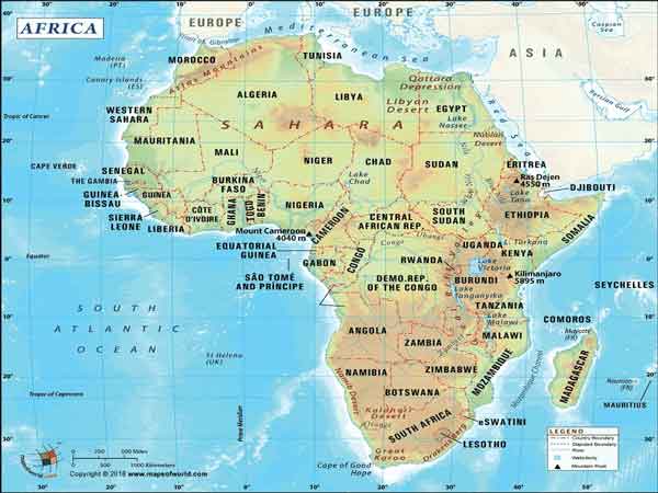 Châu Phi có bao nhiêu nước