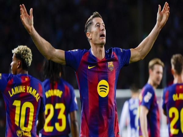 Tin Barcelona: Lewandowski vươn lên đứng thứ 16